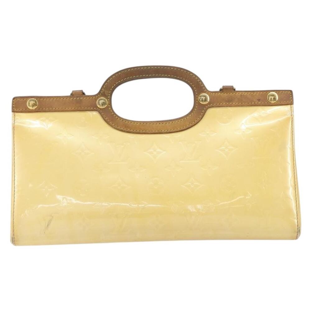 Louis Vuitton Monogram Vernis Roxbury Drive Handbag Perle White